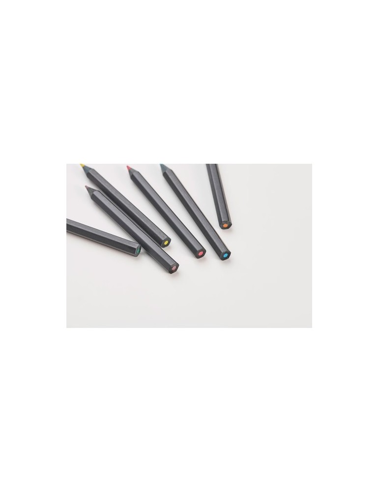 6 crayons de couleur NEGRO personnalisables