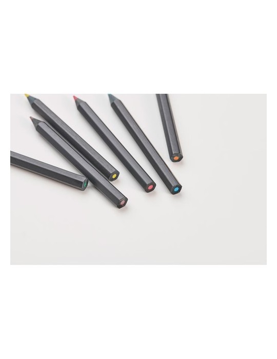 6 crayons de couleur NEGRO personnalisables