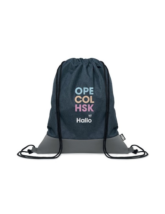 Sac à cordon en PU RPET 2 tons LIBAG personnalisable