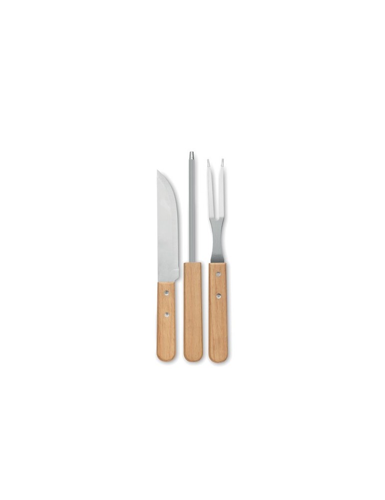 Ustensiles BBQ en acier inox. TOOLDERA personnalisables