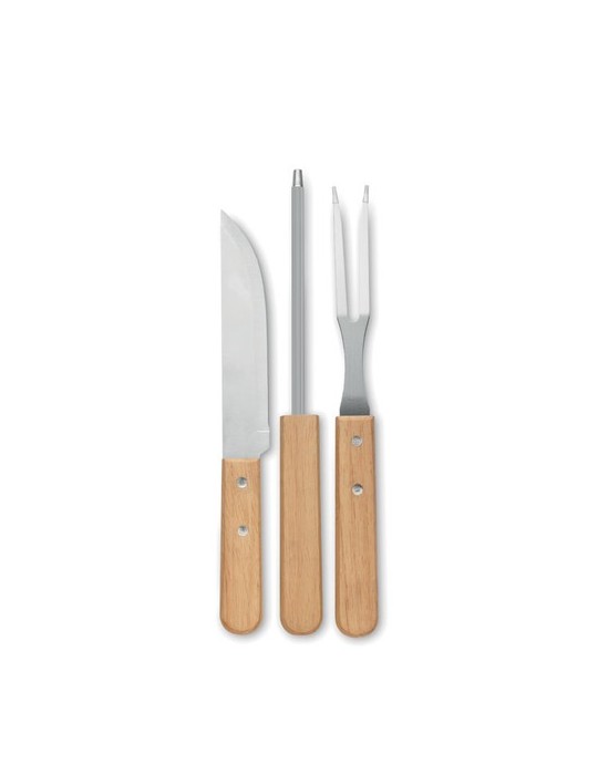 Ustensiles BBQ en acier inox. TOOLDERA personnalisables