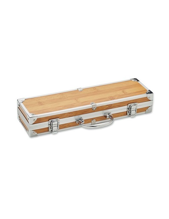 Ustensiles BBQ en acier inox. TOOLDERA personnalisables