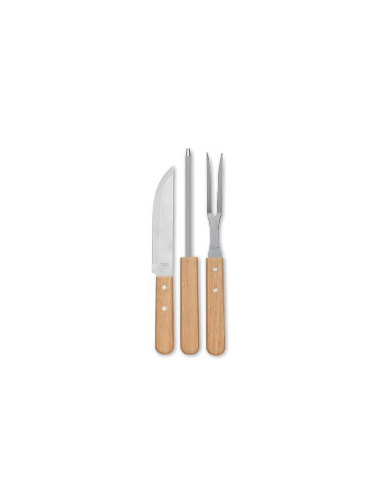 Ustensiles BBQ en acier inox. TOOLDERA personnalisables