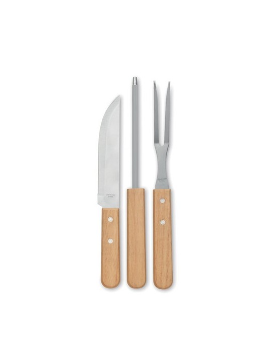 Ustensiles BBQ en acier inox. TOOLDERA personnalisables