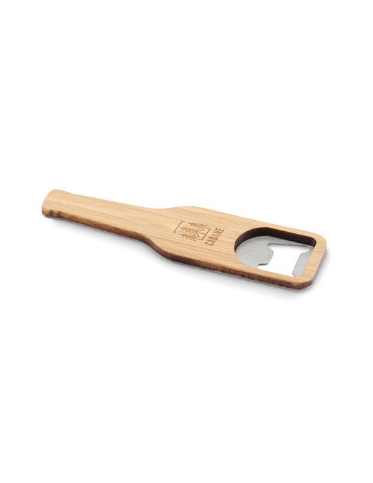 Décapsuleur en bambou BUPER personnalisable