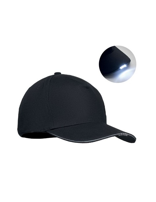 Casquette en coton LED à 5 pans LUZCAP personnalisable