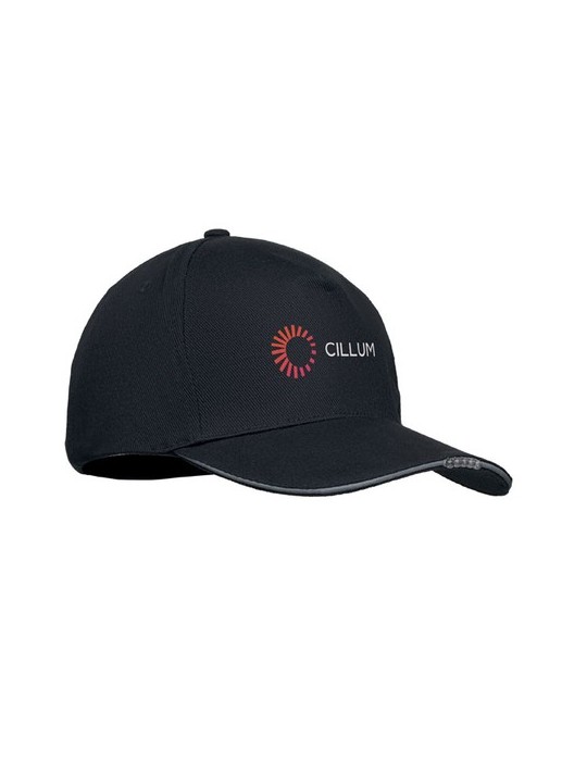 Casquette en coton LED à 5 pans LUZCAP personnalisable