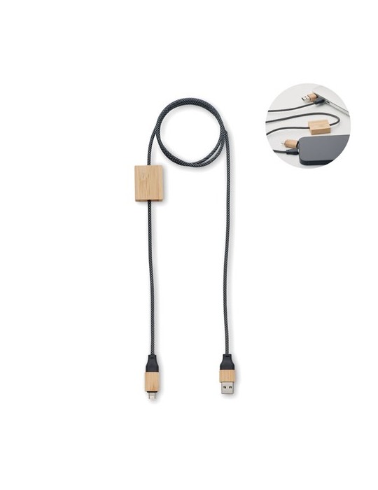 Câble de chargement 60W CABOO personnalisable