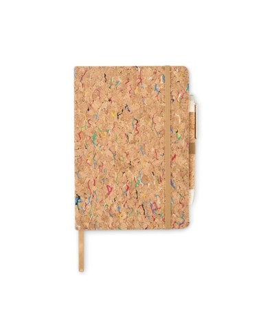 Cahier A5 en liège de couleur CORNOTA personnalisable 2