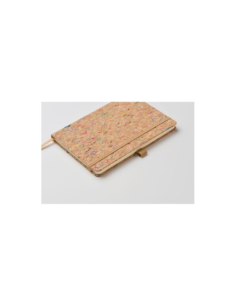 Cahier A5 en liège de couleur CORNOTA personnalisable