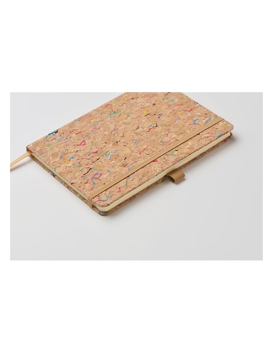 Cahier A5 en liège de couleur CORNOTA personnalisable