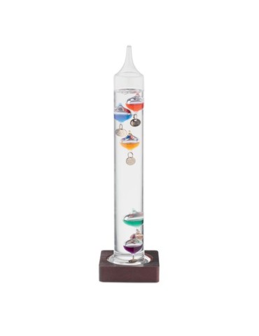 Thermomètre Galileo en verre 28cm - Précision et style personnalisé