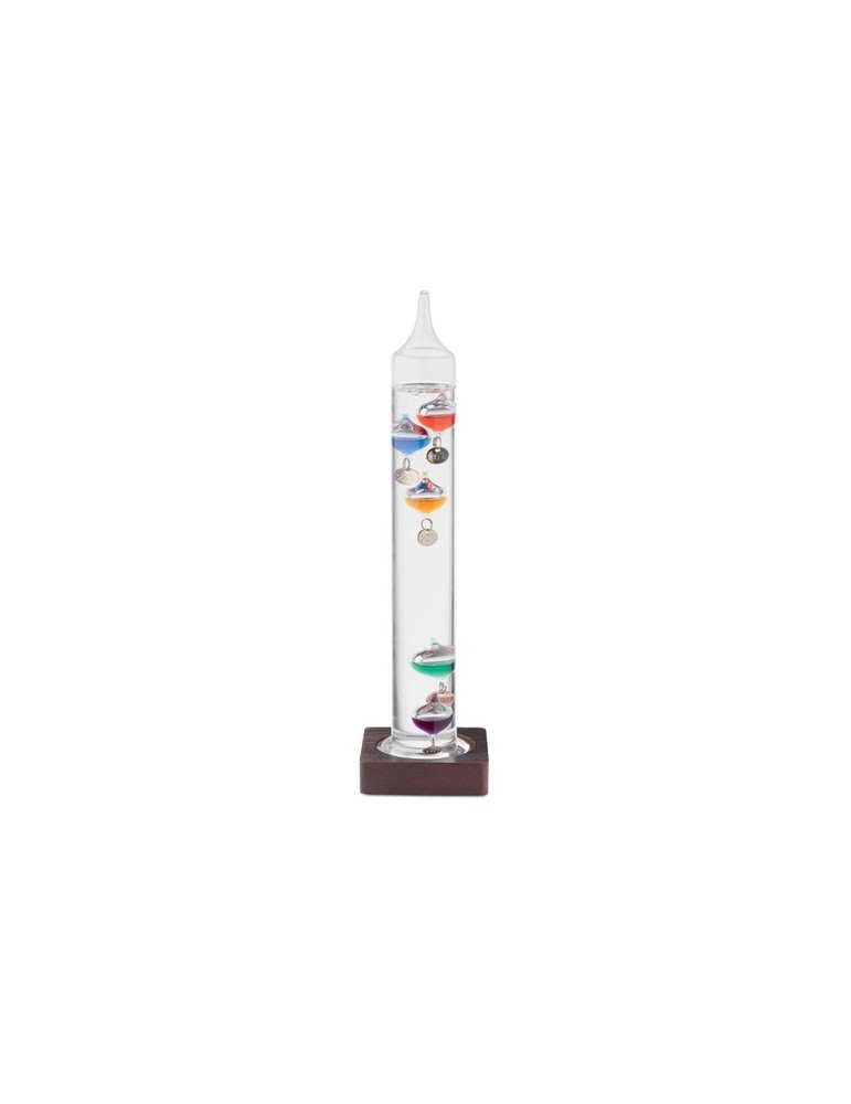 Thermomètre Galileo en verre 28cm - Précision et style personnalisé