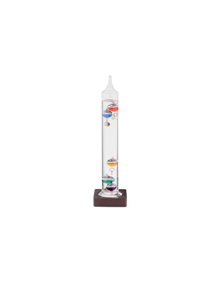 Thermomètre Galileo en verre 28cm - Précision et style personnalisé