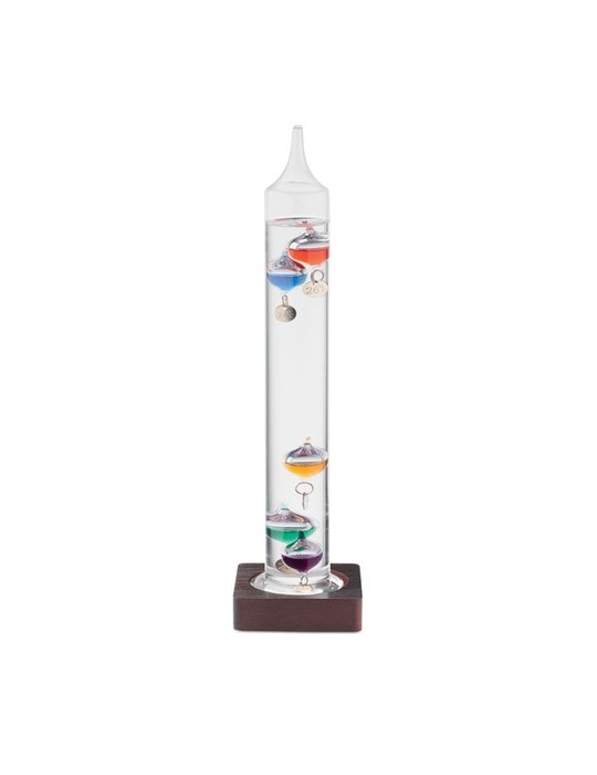 Thermomètre Galileo en verre 28cm - Précision et style personnalisé