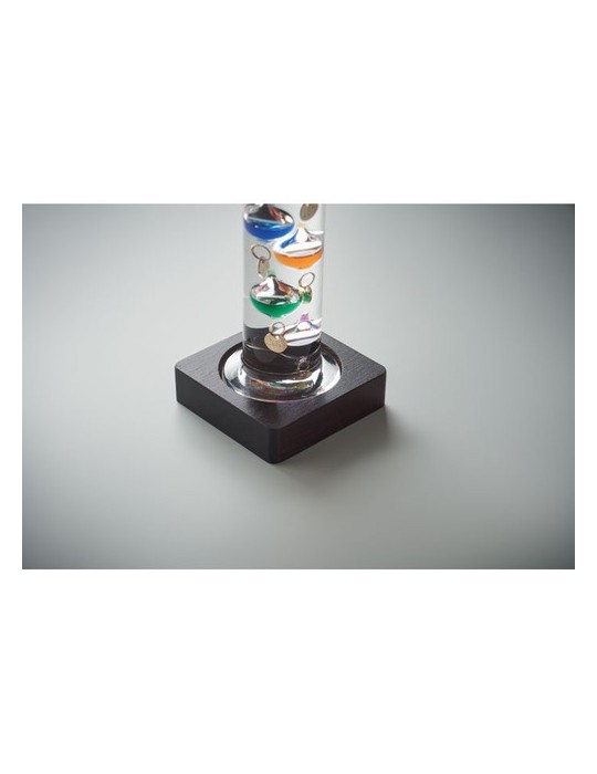 Thermomètre Galileo en verre 28cm - Précision et style personnalisé