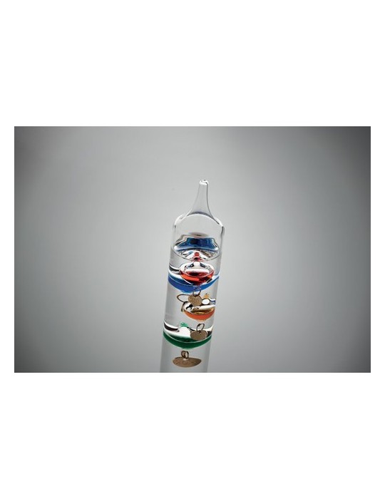 Thermomètre Galileo en verre 28cm - Précision et style personnalisé