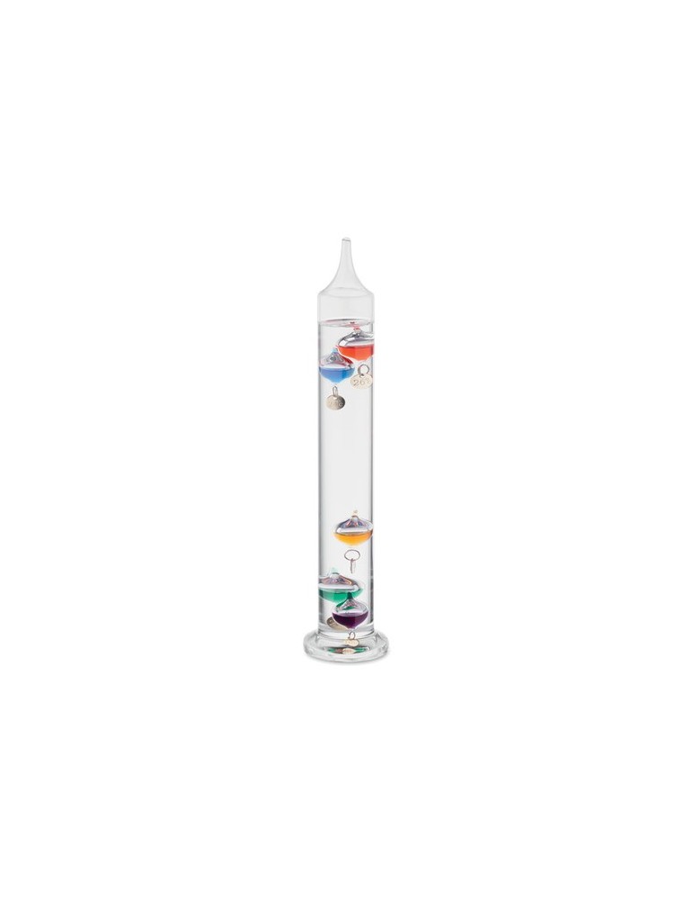Thermomètre Galileo en verre 28cm - Précision et style personnalisé