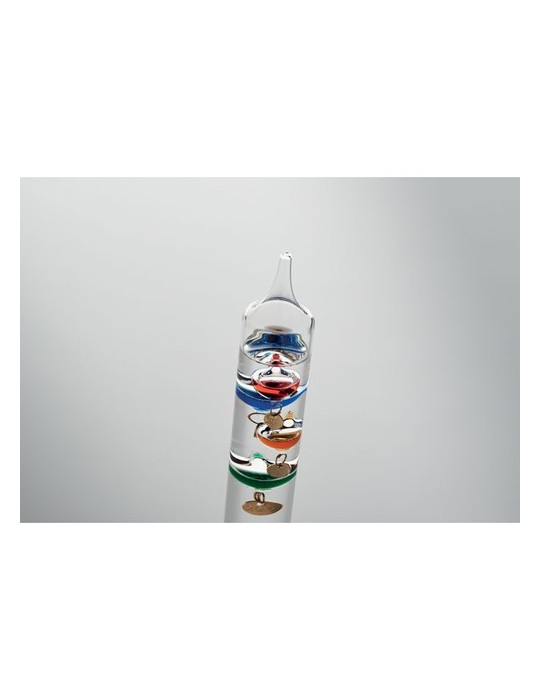 Thermomètre Galileo en verre 28cm - Précision et style personnalisé