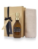 Coffret cadeau savon et serviette, goodies bambou | Happy Home