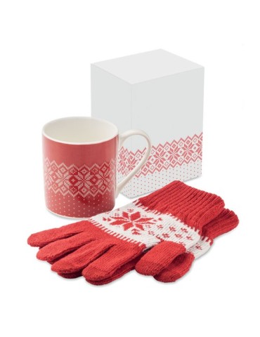 Coffret personnalisé Mug & Gants Hiver - Cadeau Pratique pas cher