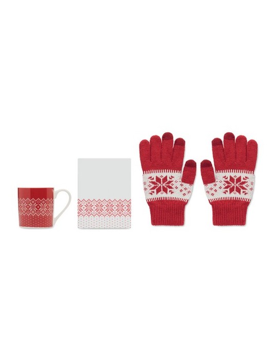 Coffret personnalisé Mug & Gants Hiver - Cadeau Pratique pas cher