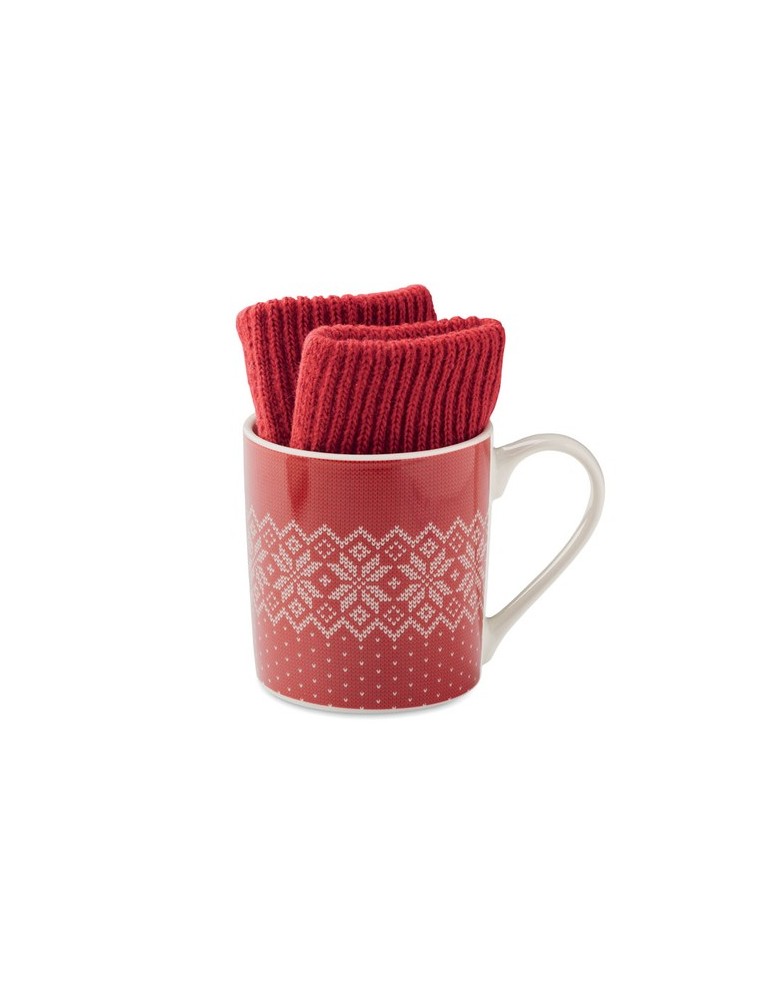 Coffret personnalisé Mug & Gants Hiver - Cadeau Pratique pas cher