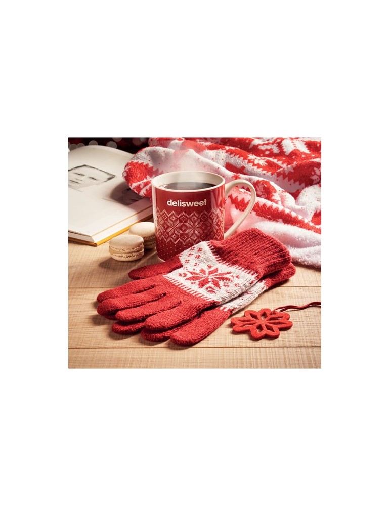 Coffret personnalisé Mug & Gants Hiver - Cadeau Pratique pas cher