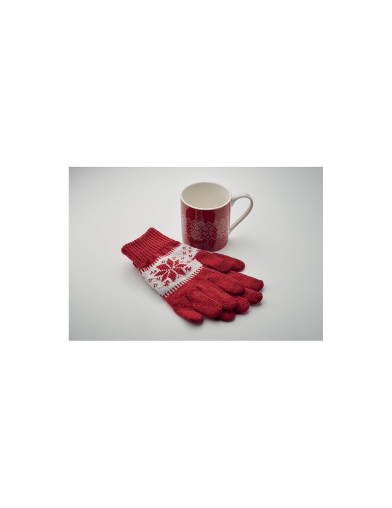 Coffret personnalisé Mug & Gants Hiver - Cadeau Pratique pas cher