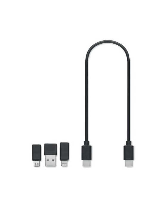 Câbles 3 en 1 personnalisés VERSA - Idéal pour Tous vos Appareils pas cher
