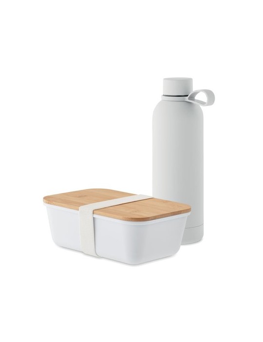 Set personnalisé EMERALD : Bouteille et Boîte à Déjeuner pas cher