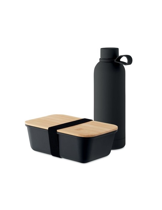 Set personnalisé EMERALD : Bouteille et Boîte à Déjeuner pas cher