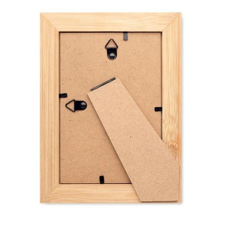 Cadre photo personnalisé en bambou  GAZO Matières : bambou Couleurs : bois personnalisable avec votre logo