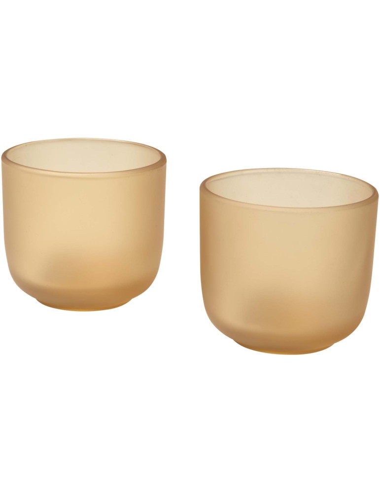 Gobelets en verre Male de 200 ml - lot de 2 en finition mate