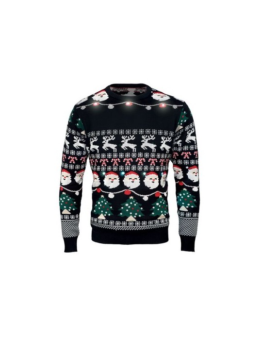 Pull LED de Noël Festif S/M Personnalisé pas cher