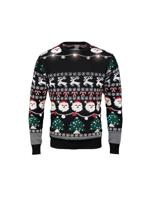 Pull LED de Noël Festif L/XL Cadeau d'Entreprise pas cher