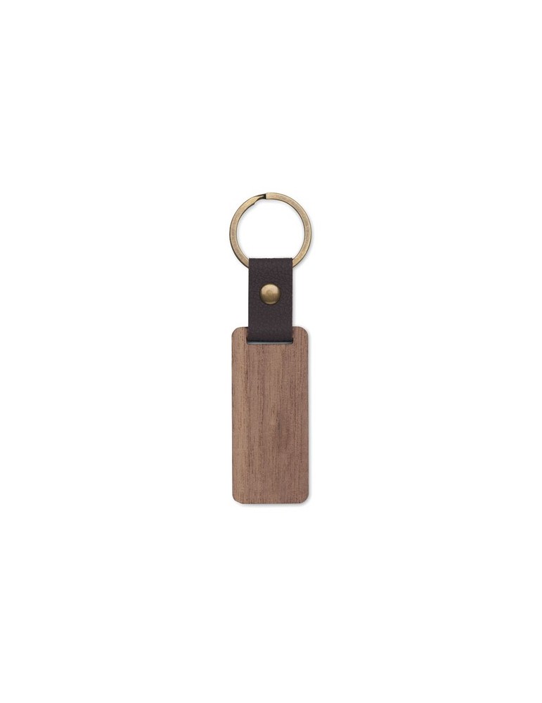 Porte-clés Noyer PU NAWKEY Objets Publicitaires Personnalisé pas cher