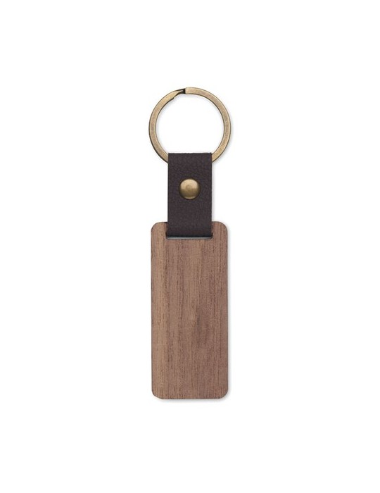 Porte-clés Noyer PU NAWKEY Objets Publicitaires Personnalisé pas cher