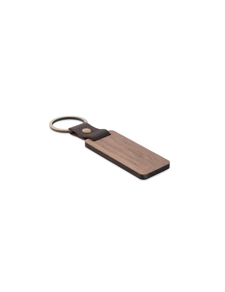 Porte-clés Noyer PU NAWKEY Objets Publicitaires Personnalisé pas cher