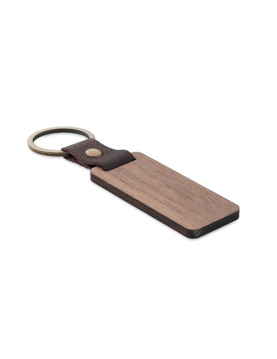 Porte-clés Noyer PU NAWKEY Objets Publicitaires Personnalisé pas cher