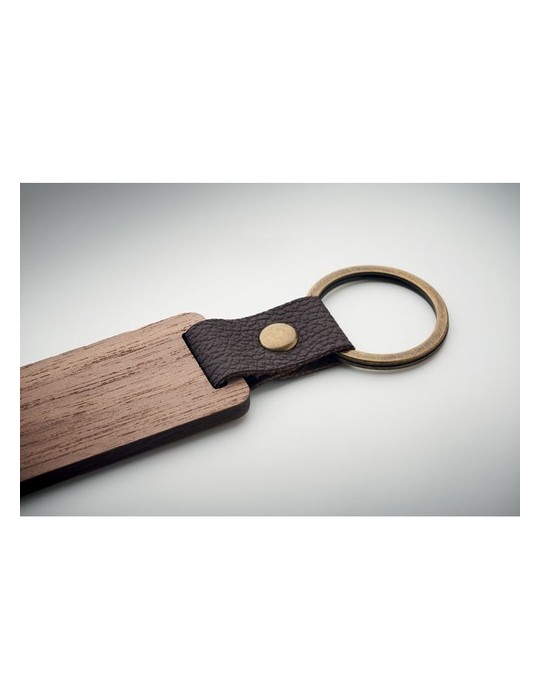 Porte-clés Noyer PU NAWKEY Objets Publicitaires Personnalisé pas cher