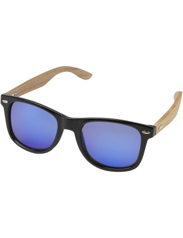 Lunettes de soleil polarisées miroir Hiru en rPET/bois dans coffret…