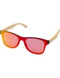 Lunettes de soleil jaunes en bambou, goodies été | Tan