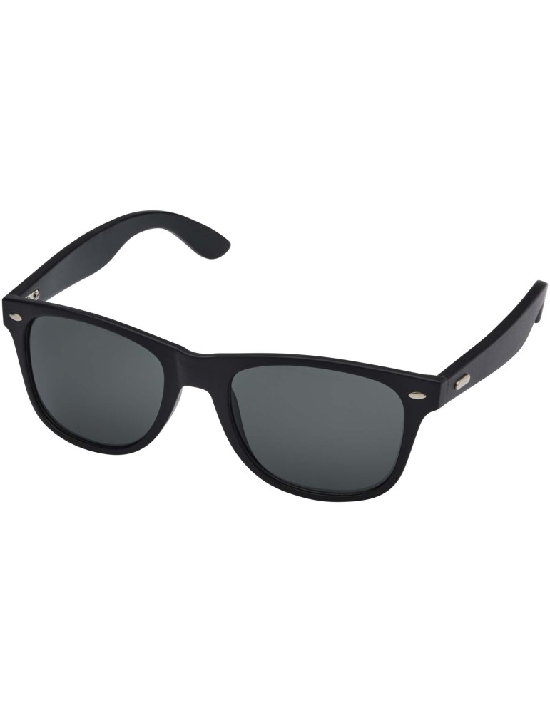 Lunettes de soleil Arlo en bambou avec revêtement noir