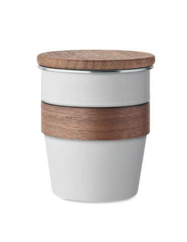 Gobelet Incassable 350 ml en Acier Inox Personnalisé WALNUT pas cher 2