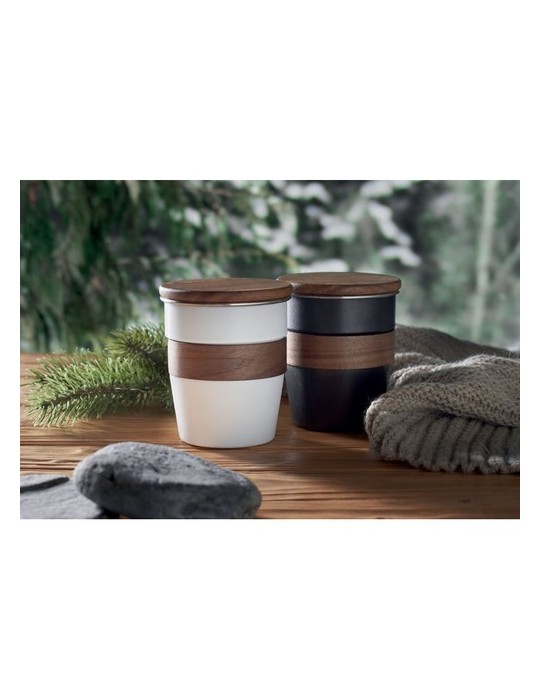 Gobelet Incassable 350 ml en Acier Inox Personnalisé WALNUT pas cher