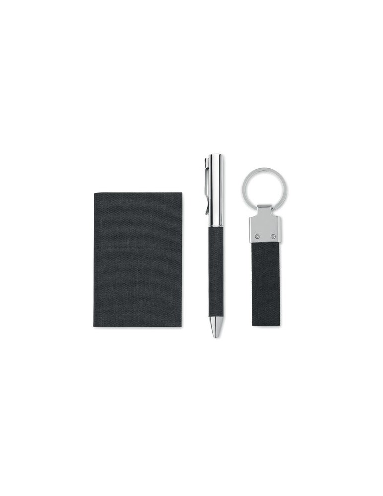 Coffret cadeau personnalisé - SCRIBI 3 - Stylo, Porte-Clés & Porte-Cartes
