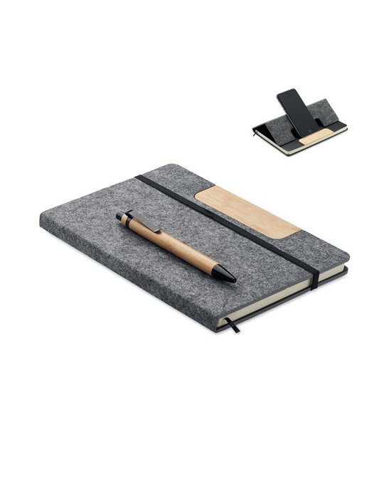 Carnet A5  et pratique personnalisé pas cher avec Stylo - RPET