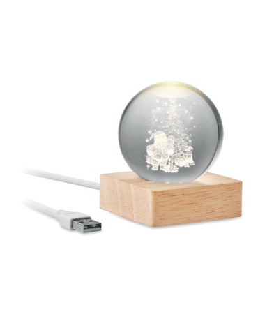 Boule de Noël LED personnalisée pas cher - Santa Light