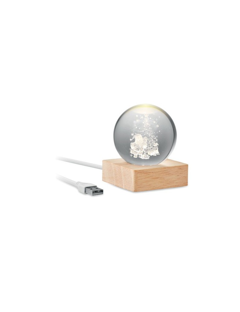 Boule de Noël LED personnalisée pas cher - Santa Light